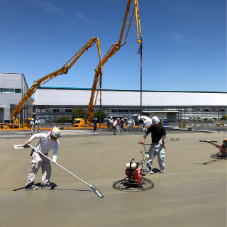 木ゴテ・金ゴテ抑え完成